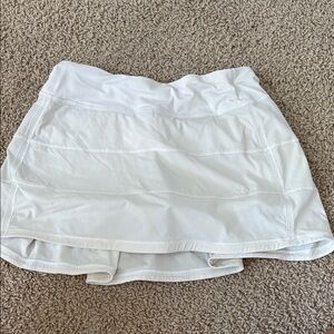 lululemon Pace Rival White Skirt